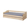 ebuy24 Leonie23 bed 90x200cm met 1 uitschuifbaar bed naturel.