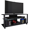 ebuy24 FolasXLR TV-meubel 2 planken zwart.