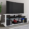 ebuy24 FolasXL TV-meubel 2 planken wit.