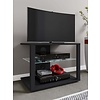 ebuy24 FolasM TV-meubel 2 planken zwart.