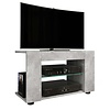 ebuy24 PlexaloL TV-meubel 2 planken beton decor.