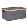 ebuy24 Noto mand 38x26x16cm donkergrijs.