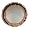 ebuy24 Tanta mand Ã˜22/25cm set van 2 wit,naturel.
