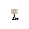 ebuy24 Kona verlichting tafellamp 25x18x50,5cm stof beige, zwart.
