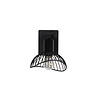 ebuy24 Elsa verlichting wandlamp 13,5x11,5x18,5cm staal zwart.