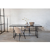 ebuy24 Leif eetkamertafel 90x200cm glas klaar zwart.
