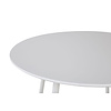 ebuy24 Plaza eetkamertafel Ã˜100cm wit.