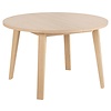 ebuy24 Arise eetkamertafel Ã˜120cm voorbereid voor extra platen eikenfineer.