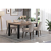 ebuy24 Emile eetkamertafel 90x160 cm eik decor.