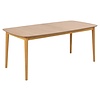 ebuy24 Moola eetkamertafel 90x180/219cm met extra plaat naturel.
