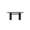ebuy24 Isolde eetkamertafel 90x180cm zwart.