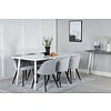 ebuy24 Polar eetkamertafel 90x180cm wit.