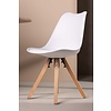 ebuy24 Zeno eetkamerstoel wit.