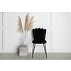 ebuy24 Limhamn eetkamerstoel velours zwart.