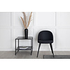 ebuy24 Velvet eetkamerstoel zwart.