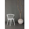 ebuy24 Bobby eetkamerstoel met armleuningen hout wit.