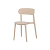 ebuy24 Ã…stol eetkamerstoel plastic beige.