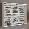 ebuy24 MandosaXXL glazen vitrines wandmontage 2 glazen deuren wit.