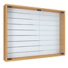ebuy24 MandosaXXL glazen vitrines wandmontage 2 glazen deuren beuken decor.