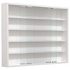 ebuy24 AgisaL glazen vitrines wandmontage 2 schuifdeuren wit.