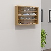 ebuy24 AgisaM glazen vitrines wandmontage 2 schuifdeuren beuken decor.