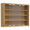ebuy24 AgisaM glazen vitrines wandmontage 2 schuifdeuren beuken decor.