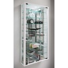 ebuy24 VitrosaMaxi vitrinekast wandmontage met spiegel 2 glazen deuren Incl. LED-verlichting wit.