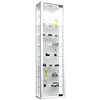 ebuy24 Stano Maxi vitrinekast wandhangend 1 glazen deur met ledlicht om op te hangenwit.
