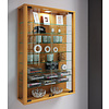 ebuy24 Vitrosa Mini vitrinekast Wandmodel met 2 glazen deuren 8 glazen plankenBeuken decor.