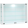 ebuy24 VitrosaL vitrinekast wandmontage 2 glazen deuren wit.