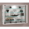 ebuy24 VitrosaL vitrinekast wandmontage 2 glazen deuren wit.