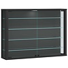 ebuy24 VitrosaL vitrinekast wandmontage 2 glazen deuren antraciet.