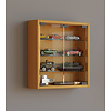 ebuy24 Mandosa S vitrinekast wandmontage 2 glazen deurenBeuken decor.
