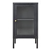 ebuy24 Dalby vitrinekast 1 glazen deur zwart.