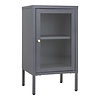ebuy24 Dalby vitrinekast 1 glazen deur grijs.