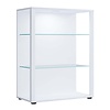 ebuy24 GlasolXL vitrinekast 3 planken wit.