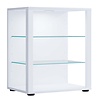 ebuy24 GlasolS vitrinekast 3 planken wit.