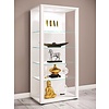 ebuy24 Glasol3 vitrinekast wit.