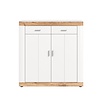 ebuy24 Laredo dressoir 2 deuren, 2 laden mat wit,eik decor,wit.