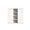 ebuy24 Prego dressoir 2 deuren, 4 ruimte hoog glans wit,wit.