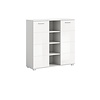 ebuy24 Prego dressoir 2 deuren, 4 ruimte hoog glans wit,wit.