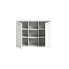ebuy24 Prego dressoir 2 deuren, 3 ruimte hoog glans wit,wit.