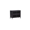 ebuy24 Nett dressoir 4 deuren zwart.