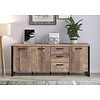 ebuy24 Emile dressoir 3 deuren, 3 laden, eik decor.