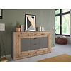 ebuy24 Freno dressoir 2 deuren, 4 laden grijs.