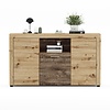 ebuy24 Fly dressoir 3 deuren, 1 plank eik decor.