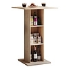 ebuy24 Standos bartafel met 3 plankenSonoma eiken decor.