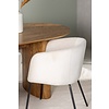 ebuy24 Isolde eethoek tafel naturel en 4 berit stoelen beige.