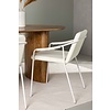 ebuy24 Isolde eethoek tafel naturel en 4 Tvist stoelen beige.