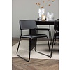 ebuy24 Vail eethoek tafel zwart en 6 Kenth stoelen zwart.